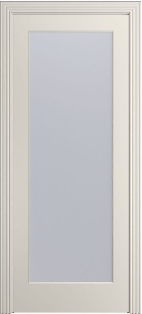 Межкомнатная дверь со стеклом Бруклин-1 Бежевый Эмаль (Бипи Дорс)