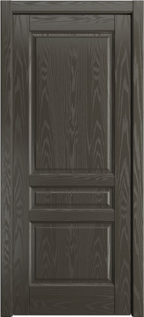 Глухая межкомнатная дверь Ребекка Гриджио Шпон (Мильяна)