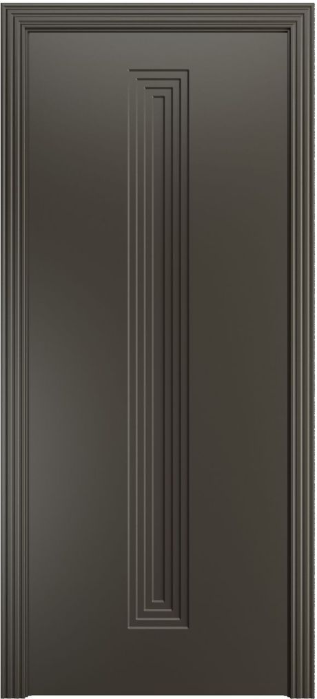 Глухая межкомнатная дверь Каролина-4 Гриджио Эмаль (Бипи Дорс)
