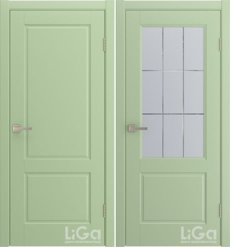 Межкомнатная дверь Tesoro Фисташка Эмаль (Лига дверей)