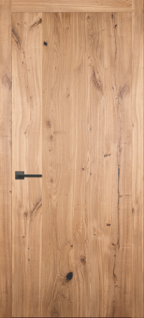 Глухая межкомнатная дверь Легно-1 Дуб натуральный Массив дуба (ОКА)