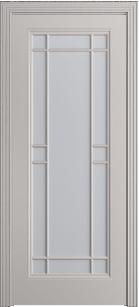 Межкомнатная дверь со стеклом Бьянка-1.1 Агат Эмаль (Бипи Дорс)