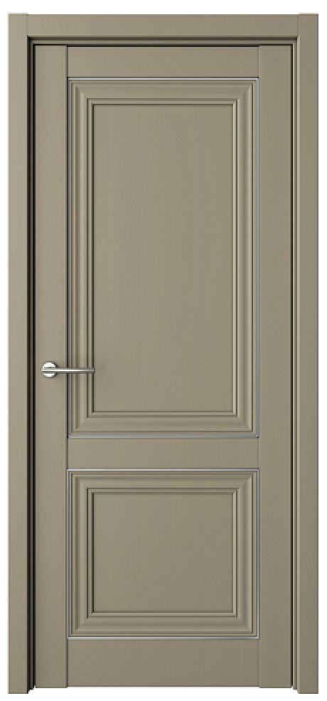 Глухая межкомнатная дверь Прадо Серый Vinyl (ALBERO)