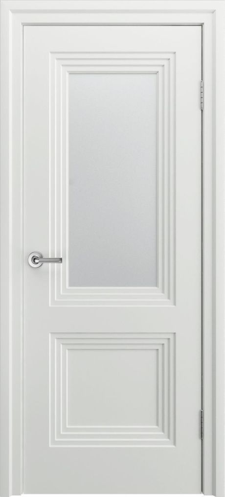 Межкомнатная дверь со стеклом Каролина Белый Эмаль (Бипи Дорс)