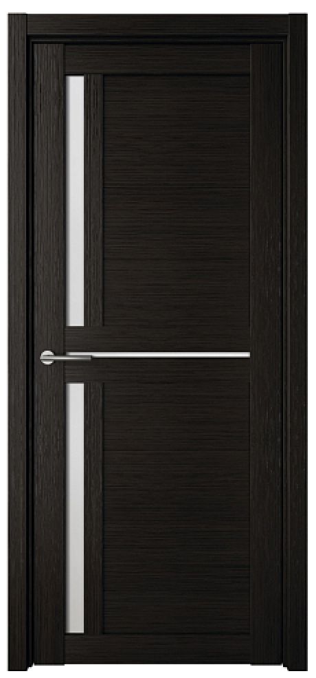 Межкомнатная дверь со стеклом Кельн Темный кипарис Эко-шпон Стекло мателюкс (ALBERO)