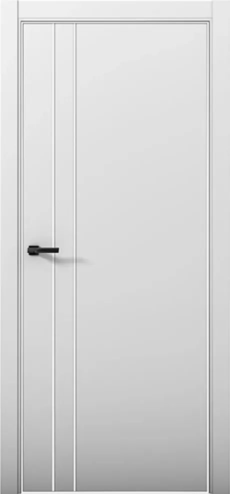 Межкомнатная дверь ESTETICA 04 Манхэттен Кромка AL White (Brandoors)