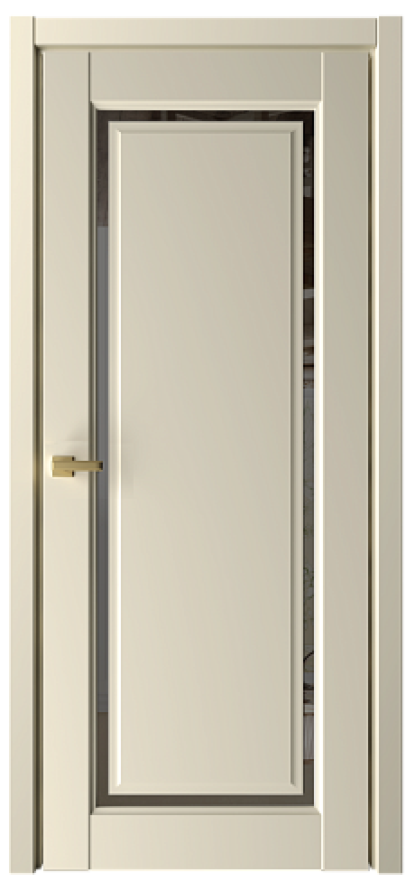 Межкомнатная дверь с зеркалом Эрмитаж-8 Сэнд Vinyl Зеркало грей (ALBERO)