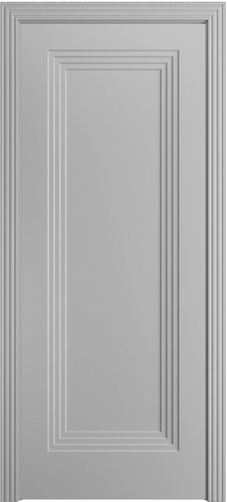 Глухая межкомнатная дверь Каролина-1 Светло серая Эмаль (Бипи Дорс)