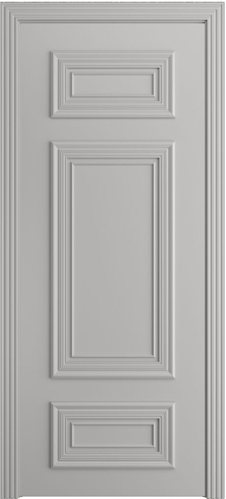 Глухая межкомнатная дверь Сицилия Грей Эмаль (Мильяна)