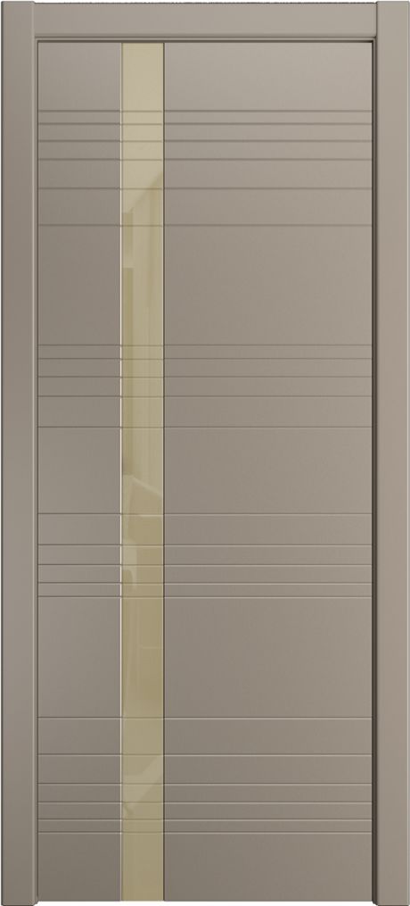 Межкомнатная дверь со стеклом ID-H Латте Эмаль (Мильяна)