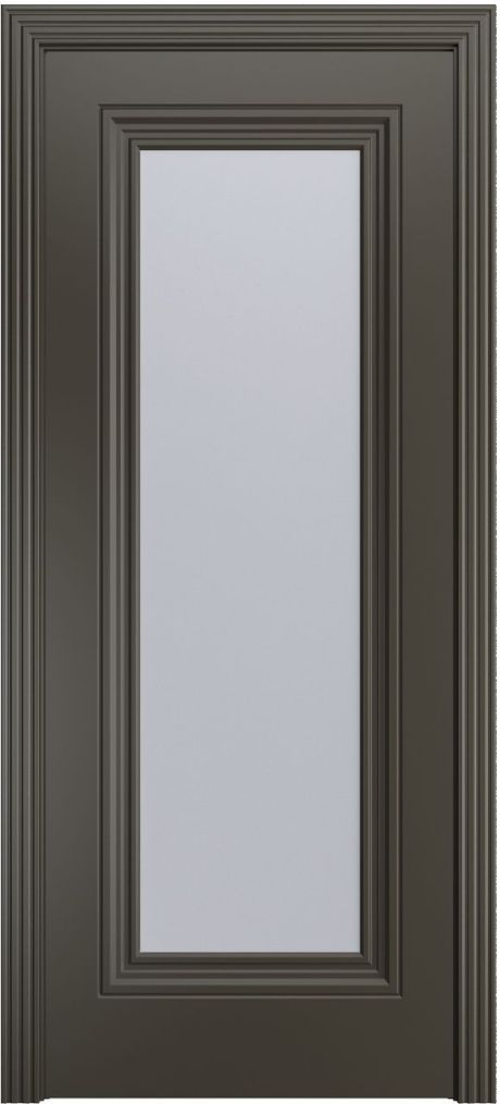 Межкомнатная дверь со стеклом Версаль-Ф Премиум Гриджио Эмаль (Мильяна)