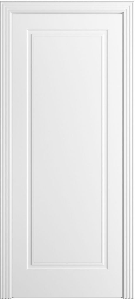 Глухая межкомнатная дверь Бруклин-1 Белоснежный Эмаль (Бипи Дорс)