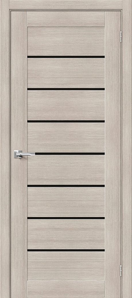 Межкомнатная дверь остекленная Браво-22 Cappuccino Melinga (BRAVO)