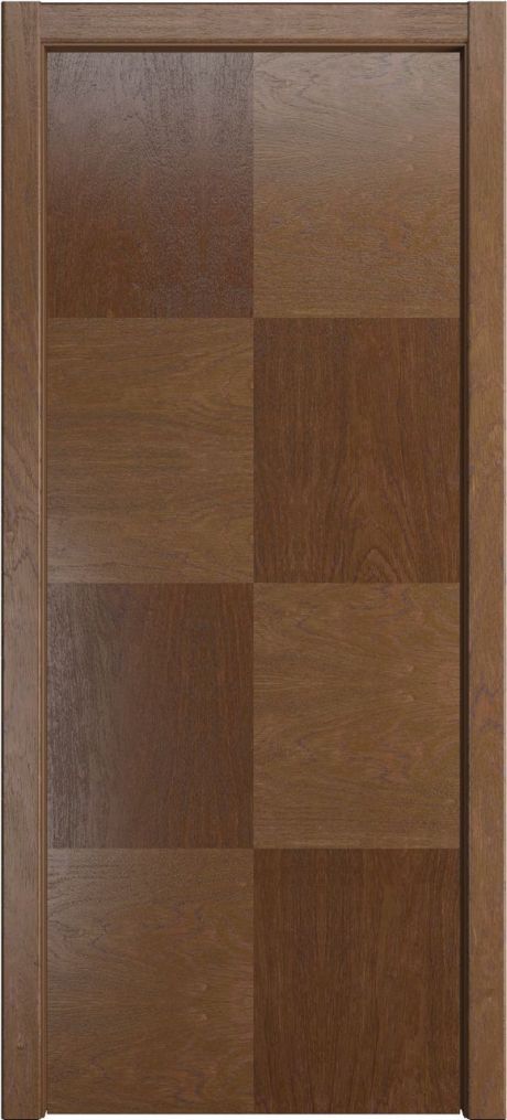 Глухая межкомнатная дверь Некст-4 Дуб мокко Шпон (Мильяна)