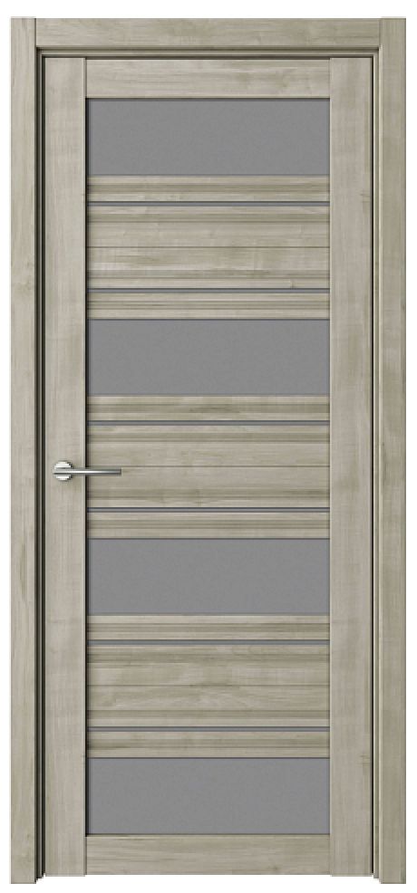 Межкомнатная дверь со стеклом Монтана Графит Soft Touch Стекло графитовое (ALBERO)