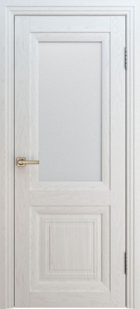 Межкомнатная дверь со стеклом Венеция Багет 1 Ясень белый Экошпон (Interne Doors)
