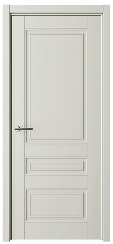 Глухая межкомнатная дверь ПГ Классика-3 Латте Эмаль (ALBERO)