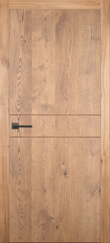 Глухая межкомнатная дверь Легно-8 Дуб натуральный Массив дуба (ОКА)