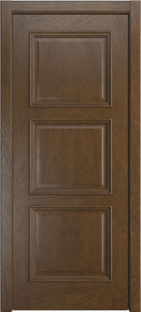 Глухая межкомнатная дверь Версаль Дуб виски Шпон (Мильяна)