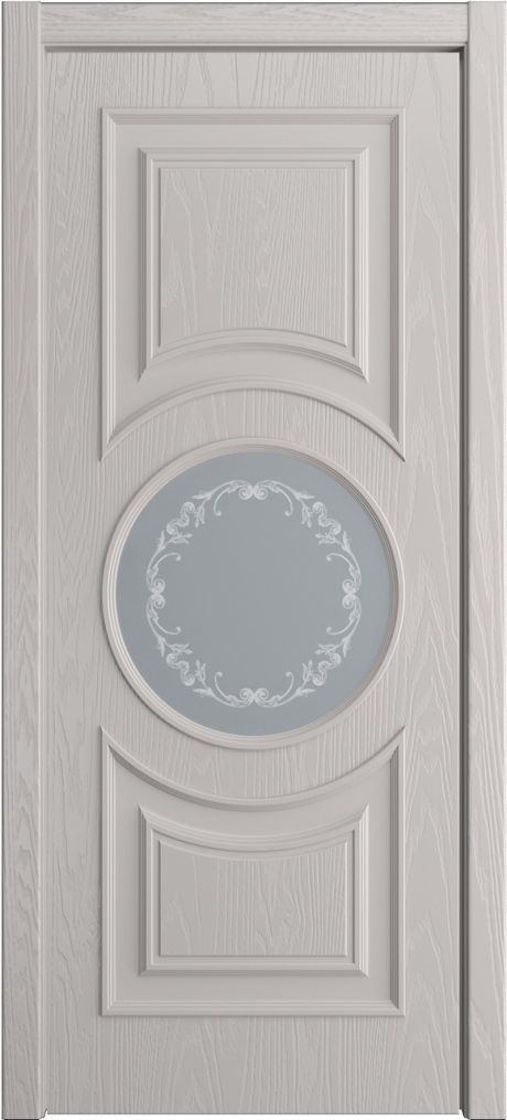 Межкомнатная дверь со стеклом Адриана Агат Шпон (Мильяна)