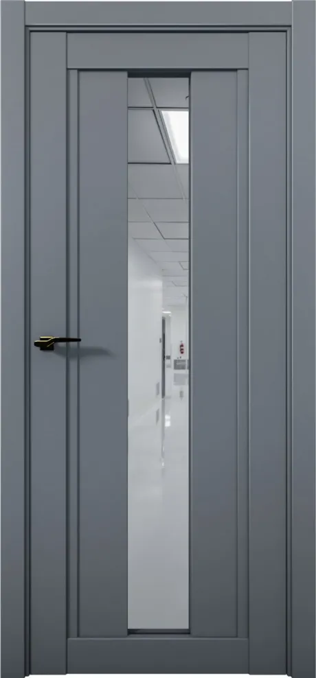 Межкомнатная дверь с зеркалом PRIME 03 Антрацит (Brandoors)