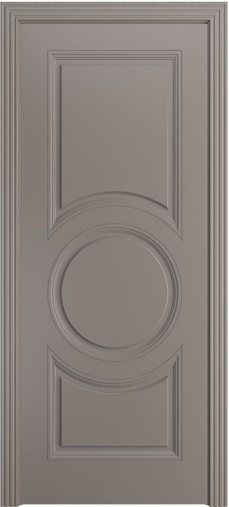 Глухая межкомнатная дверь Адриана-Ф Темно-серый Эмаль (Мильяна)