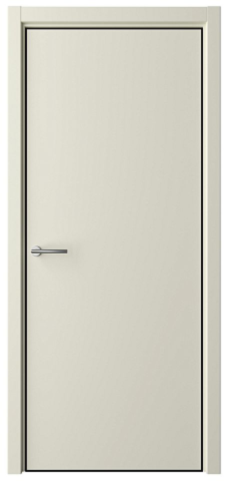 Глухая межкомнатная дверь Status А Латте Эмаль (ALBERO)