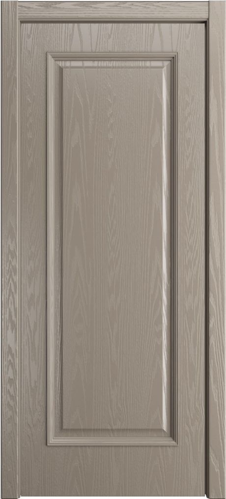 Глухая межкомнатная дверь Палермо Латте Шпон (Мильяна)