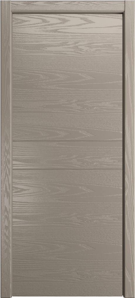 Глухая межкомнатная дверь ID-F Латте Шпон (Мильяна)