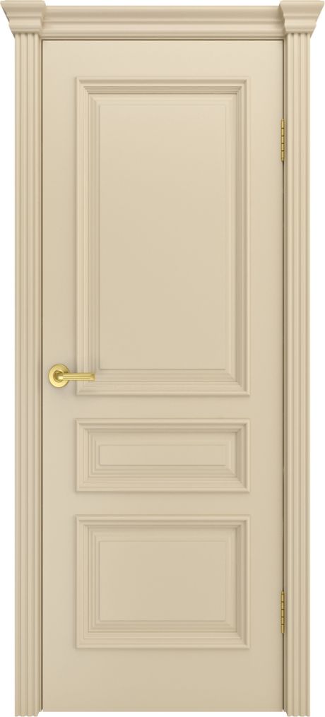 Глухая межкомнатная дверь Версаль Крем Эмаль (Мильяна)