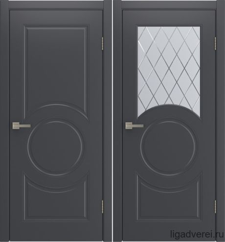 Межкомнатная дверь Donna Графит Эмаль (Лига дверей)