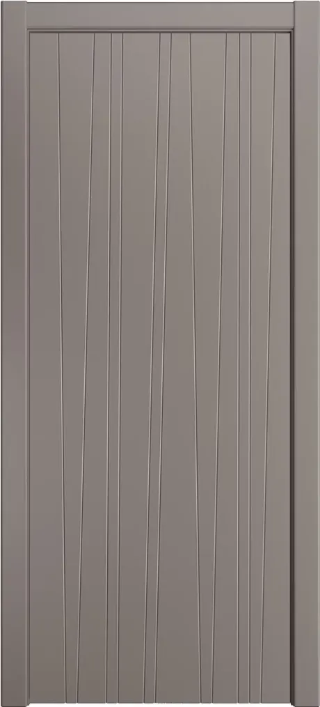Глухая межкомнатная дверь ID-V Темно-серый Эмаль (Мильяна)