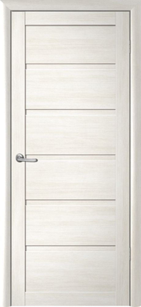 Глухая межкомнатная дверь Вена Белый кипарис Эко-шпон (ALBERO)