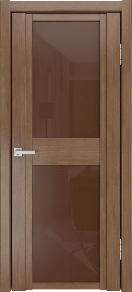 Межкомнатная дверь со стеклом QDO D Дуб палисандр Шпон (Мильяна)
