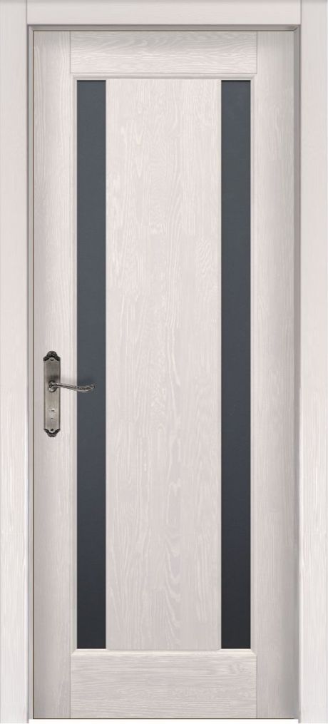 Межкомнатная дверь со стеклом Милан Слоновая кость Массив сосны (ОКА)