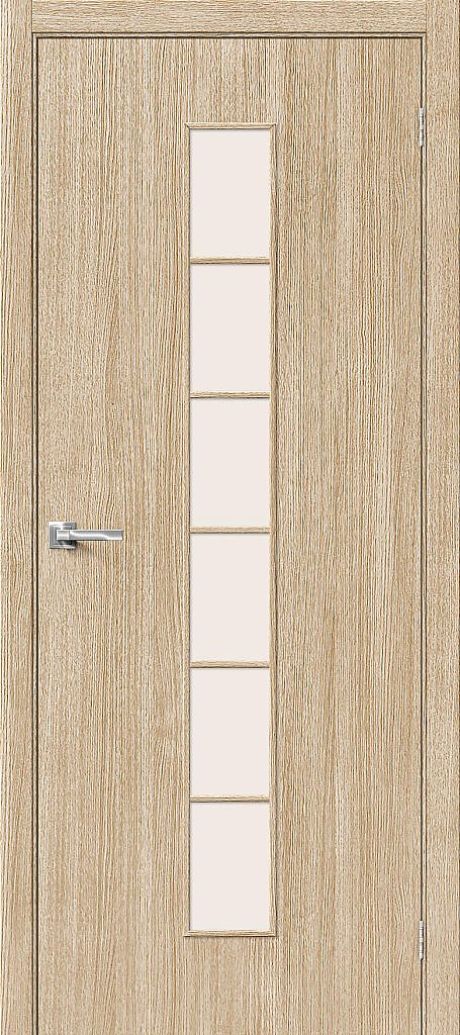 Межкомнатная дверь остекленная 2С Л-21 (БелДуб) (BRAVO)