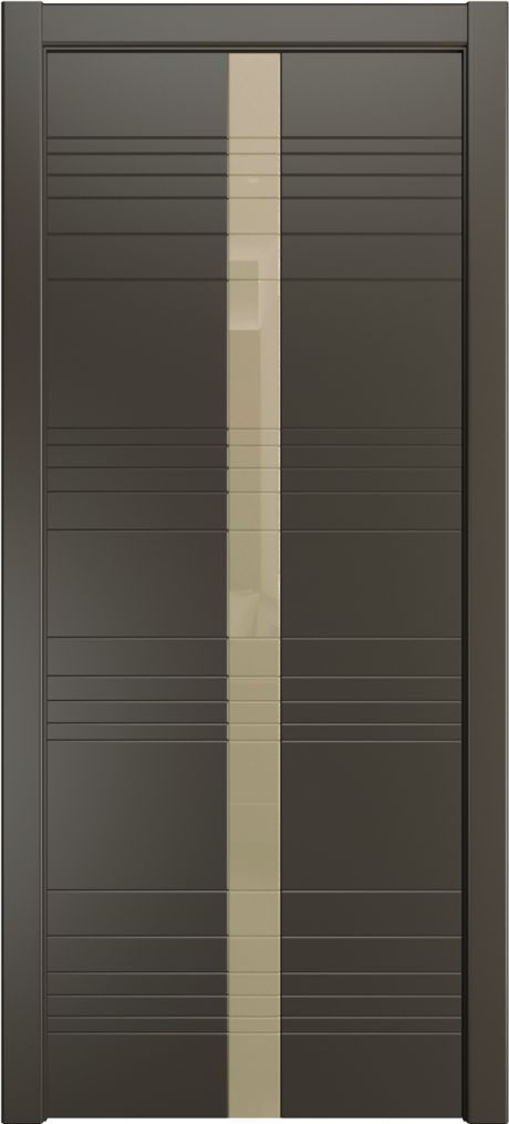 Межкомнатная дверь со стеклом ID-X Гриджио Эмаль (Мильяна)