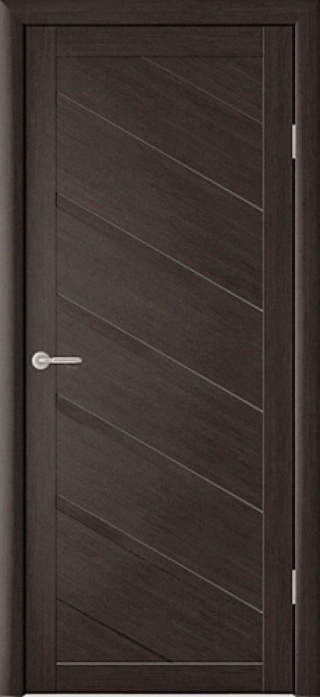Глухая межкомнатная дверь Сингапур Темный кипарис Эко-шпон (ALBERO)