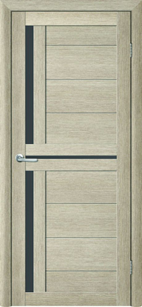 Межкомнатная дверь со стеклом Тренд Т-5 Акация кремовая Eco Tex Стекло графитовое (ALBERO)