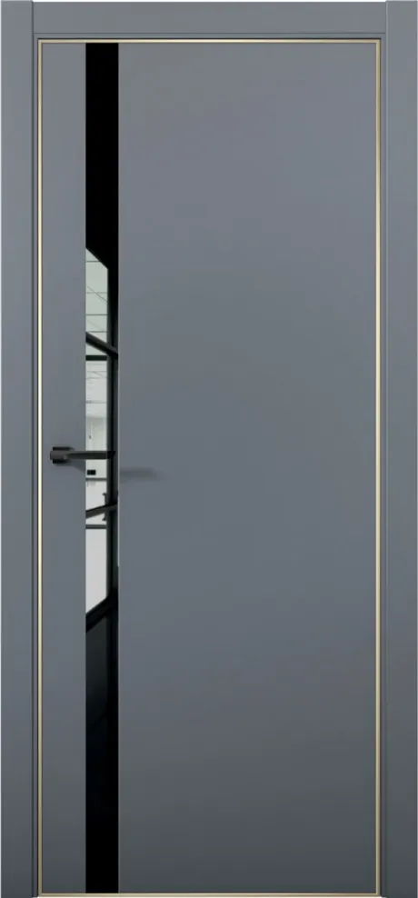 Межкомнатная дверь ESTETICA 07 Антрацит Кромка AL Gold (Brandoors)