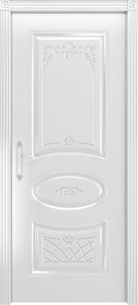 Глухая межкомнатная дверь Ария В3 Белый Эмаль (Шейл Дорс)