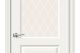 Межкомнатная дверь остекленная Скинни-15.1 Whitey (BRAVO)