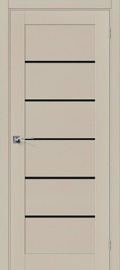 Межкомнатная дверь остекленная Вуд Модерн-22 Wood Modern Latte (Mr.wood)