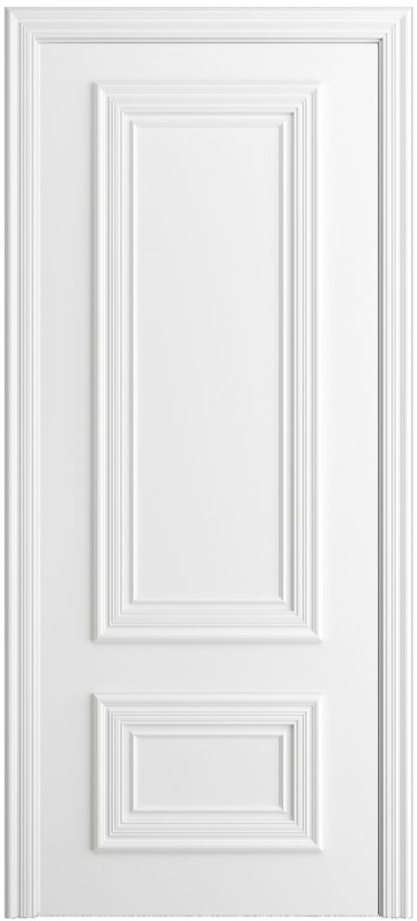 Глухая межкомнатная дверь Неаполь Белоснежный Эмаль (Мильяна)
