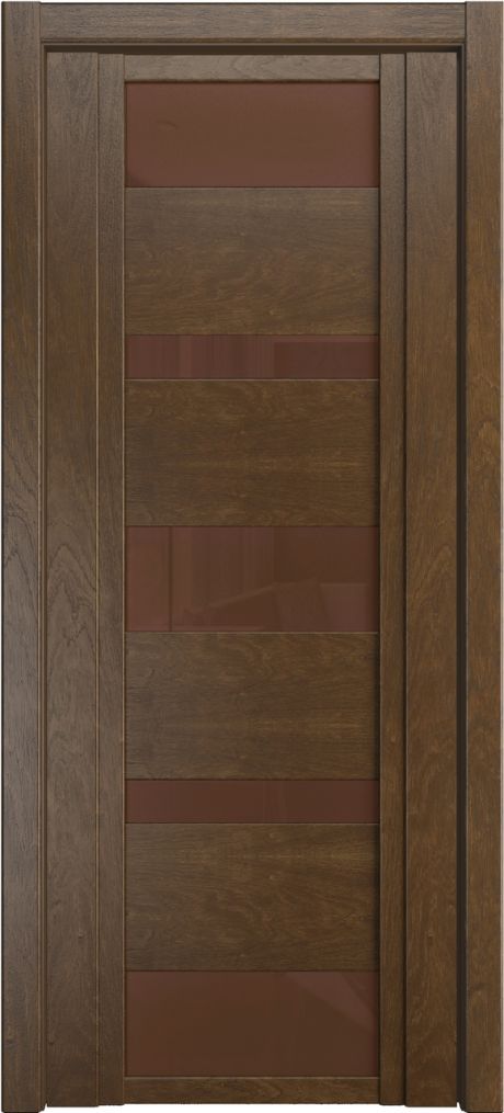 Межкомнатная дверь со стеклом QDO M Дуб виски Шпон (Мильяна)