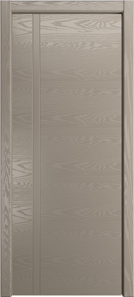 Глухая межкомнатная дверь ID-Y c чередованием Латте Шпон (Мильяна)