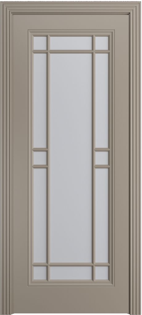 Межкомнатная дверь со стеклом Бьянка-1.1 Латте Эмаль (Бипи Дорс)