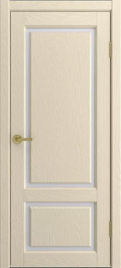 Межкомнатная дверь со стеклом Мадрид Крем Шпон (Шейл Дорс)