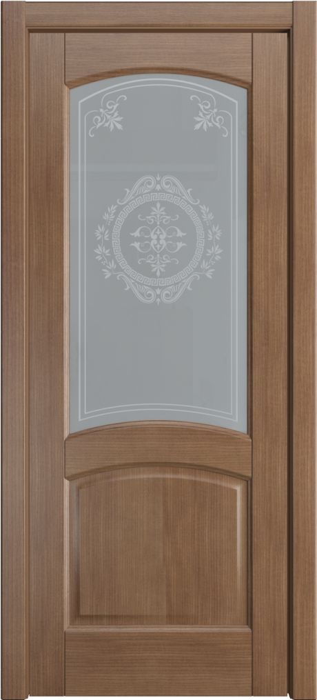 Межкомнатная дверь со стеклом Фиона Дуб палисандр Шпон (Мильяна)