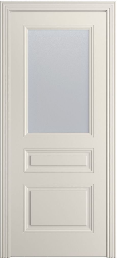 Межкомнатная дверь со стеклом Манхэттен Бежевый Эмаль (Бипи Дорс)